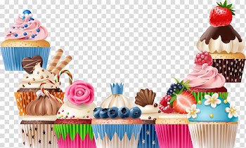 Cupcake Bakery Muffin Torte Cream, Colorful Cake transparent background PNG clipart