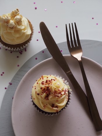 Cupcake Beside Knife and Fork