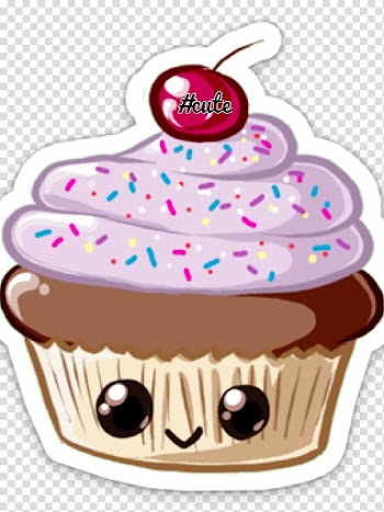 Cupcake Birthday cake Animation Chocolate brownie , Animation transparent background PNG clipart