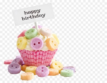Cupcake Birthday cake Happy Birthday to You Wish - Color buttons birthday cake 