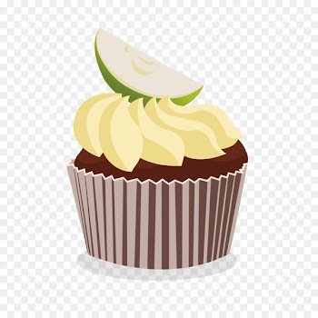 Cupcake Blueberry Cream Design - decorating the cake 