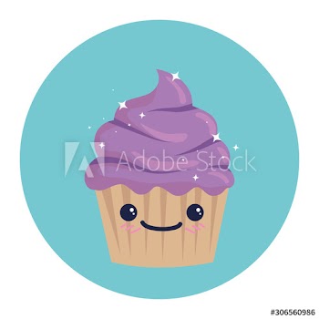 Cupcake cartoon design