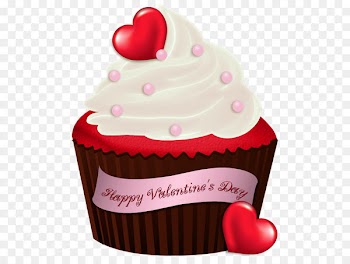 Cupcake Chocolate brownie Valentine's Day Birthday cake Clip art - Valentine Cake PNG Clipart 