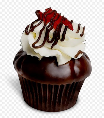 Cupcake Chocolate cake Ganache Sundae Chocolate truffle -  
