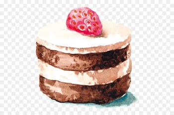 Cupcake Chocolate cake Watercolor painting Strawberry cake - chocolate covered strawberries 