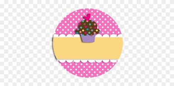 Cupcake Circles 1 Inch Pink - Scrapbook Designs Printable Baby Stickers