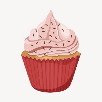 Cupcake collage element, cute cartoon | Free Vector Illustration - rawpixel