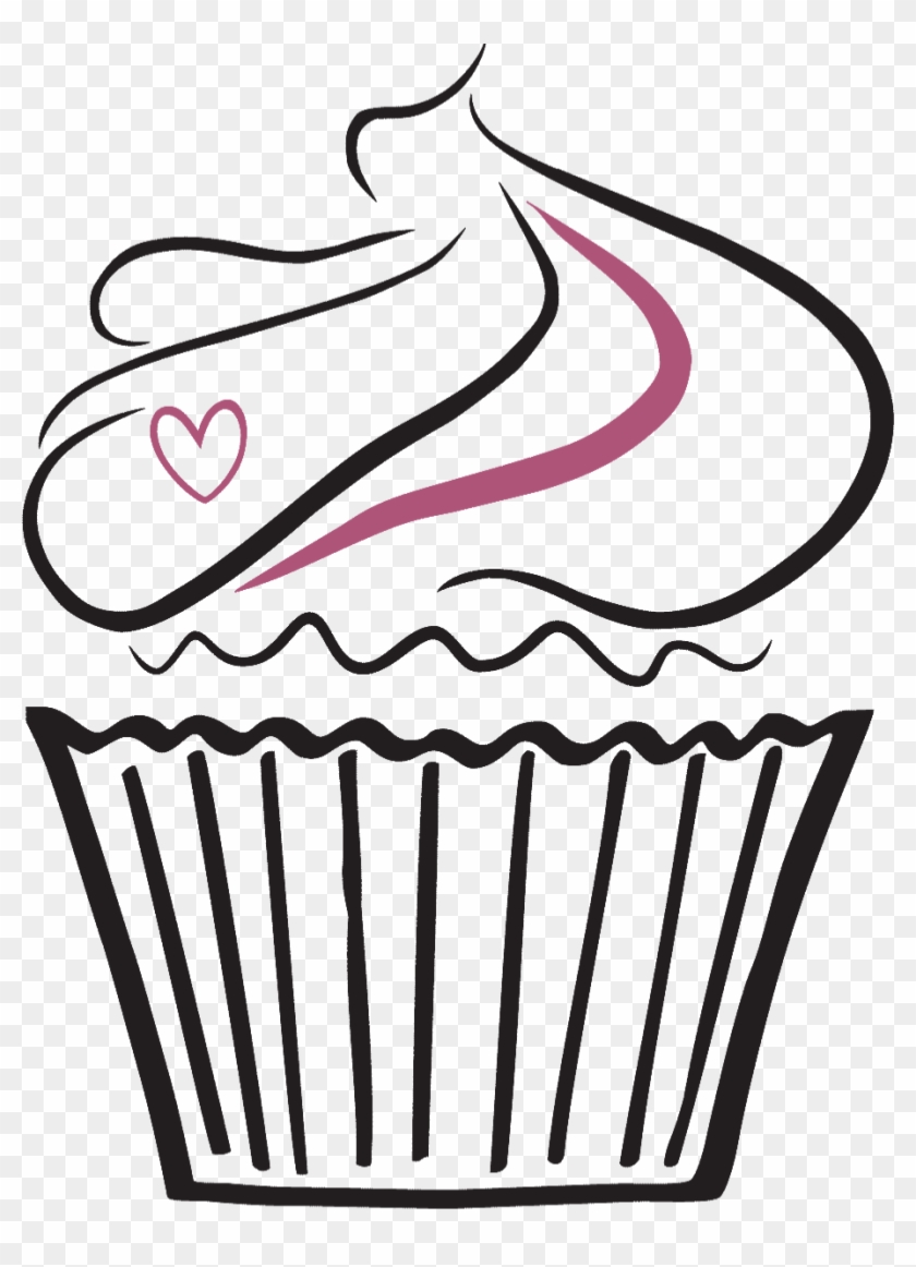 Cupcake - Cupcake Clipart Black And White