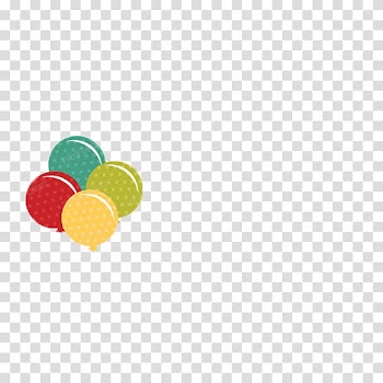 Cupcake Cut, four multicolored balloons transparent background PNG clipart