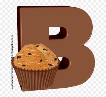 Cupcake De Chocolate Alfabeto Png (chocolat Muffin - Muffins For Mom