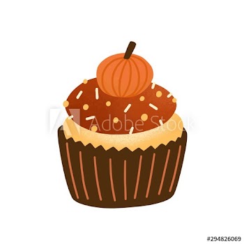 Cupcake flat vector illustration