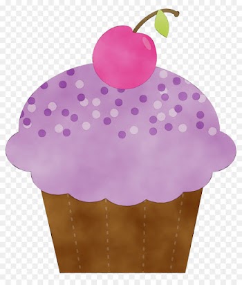 Cupcake, Frosting Icing, American Muffins, Purple, Baking Cup PNG