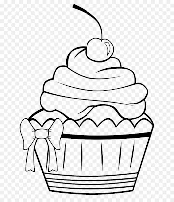 Cupcake Frosting & Icing Muffin Coloring book - Cupcake Draw 