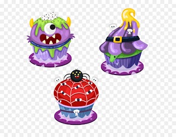 Cupcake Halloween cake Clip art - Halloween cream cake 
