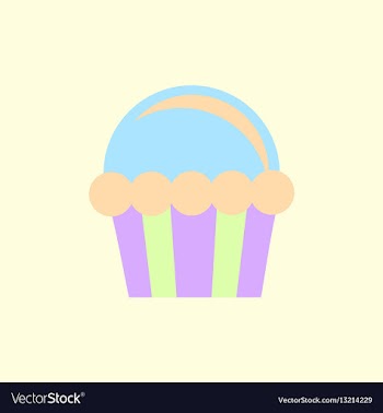 Cupcake icon vector image