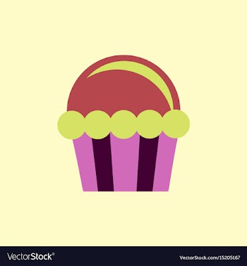 Cupcake icon vector image