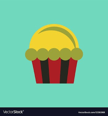 Cupcake icon vector image