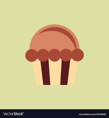 Cupcake icon vector image