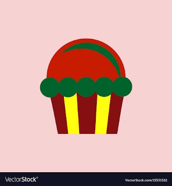 Cupcake icon vector image