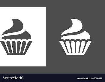 Cupcake icon vector image
