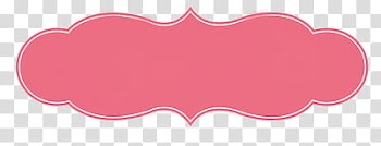 Cupcake Little Frames, pink dialogue cloud transparent background PNG clipart