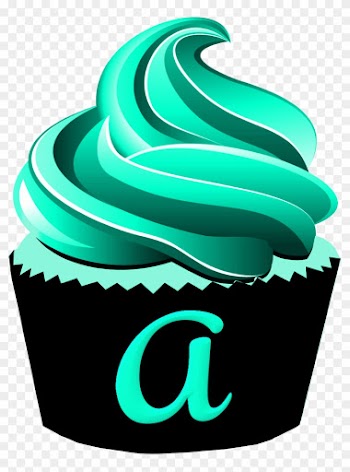 Cupcake, Muffin Alphabet - Chocolate Cupcake Clipart