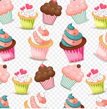 Cupcake Muffin Birthday cake Pattern - cake 