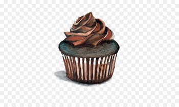 Cupcake Muffin Ice cream cone Drawing Illustration - chocolate cake 
