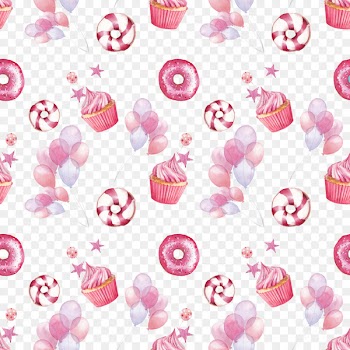 Cupcake Muffin Watercolor painting Illustration - Cute pink watercolor illustration 