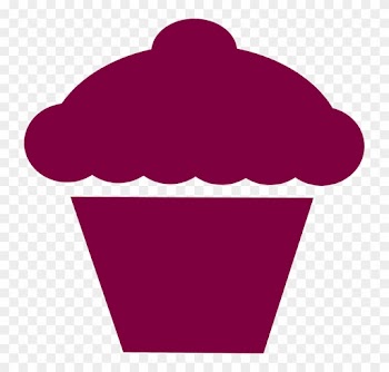 Cupcake Outline Clipart Free Clip Art Images - Icon Food Pink Png