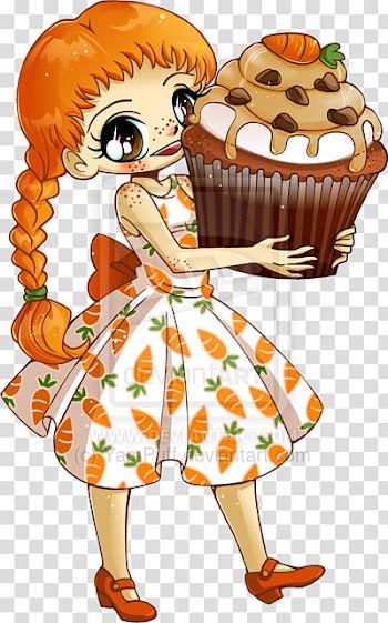 Cupcake Red velvet cake Carrot cake Ganache Frosting & Icing, durian pancake transparent background PNG clipart