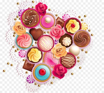 Cupcake Sweetness Frosting & Icing Candy Heart - candy 