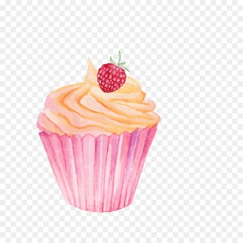 Cupcake Tart Drawing - cake 