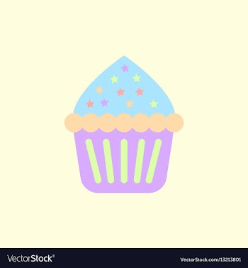 Cupcake vector image