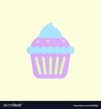 Cupcake vector image