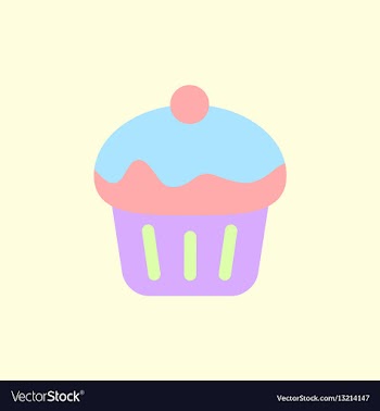 Cupcake vector image