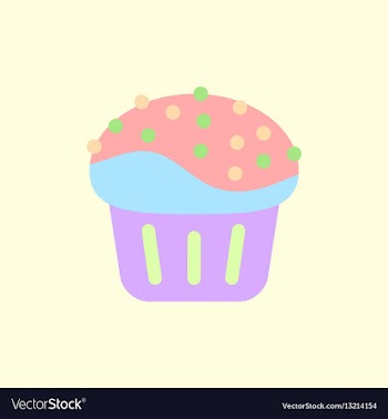 Cupcake vector image