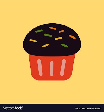 Cupcake vector image