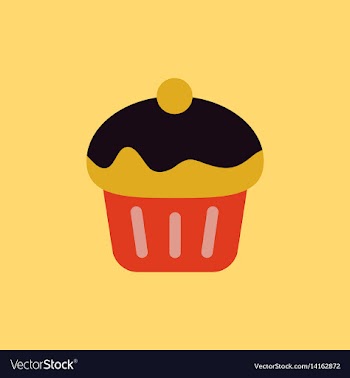 Cupcake vector image