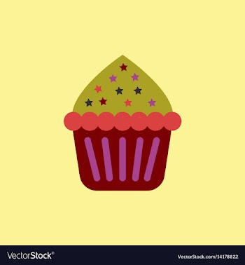 Cupcake vector image