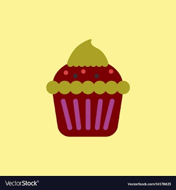 Cupcake vector image