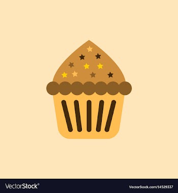 Cupcake vector image