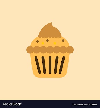 Cupcake vector image