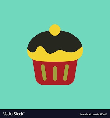 Cupcake vector image