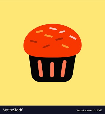 Cupcake vector image