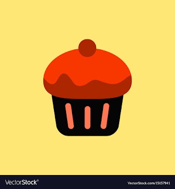 Cupcake vector image