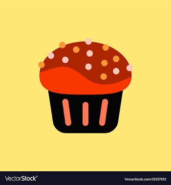 Cupcake vector image
