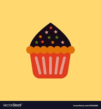Cupcake vector image