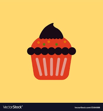 Cupcake vector image