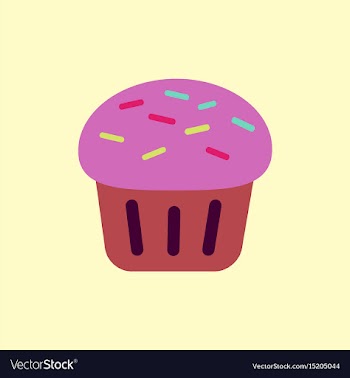 Cupcake vector image